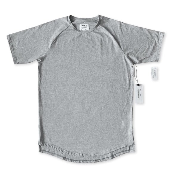 Fairplay Heather Grey Gray Raglan Venice Short Sleeve T Shirt Tee Athleisure - Picture 8 of 16